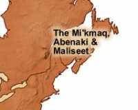 Location of Mi'kmaq, Abenaki & Maliseet